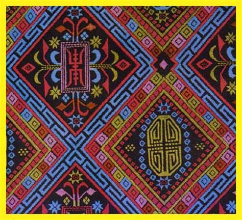 壮锦，Guangxi Zhuang Brocade (Jacquard Machine Woven)