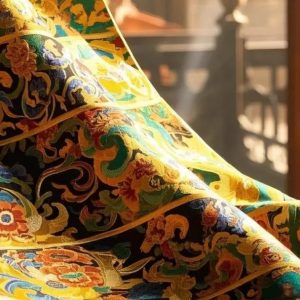 云锦，Nanjing Yunjin Brocade (Jacquard Machine Woven)